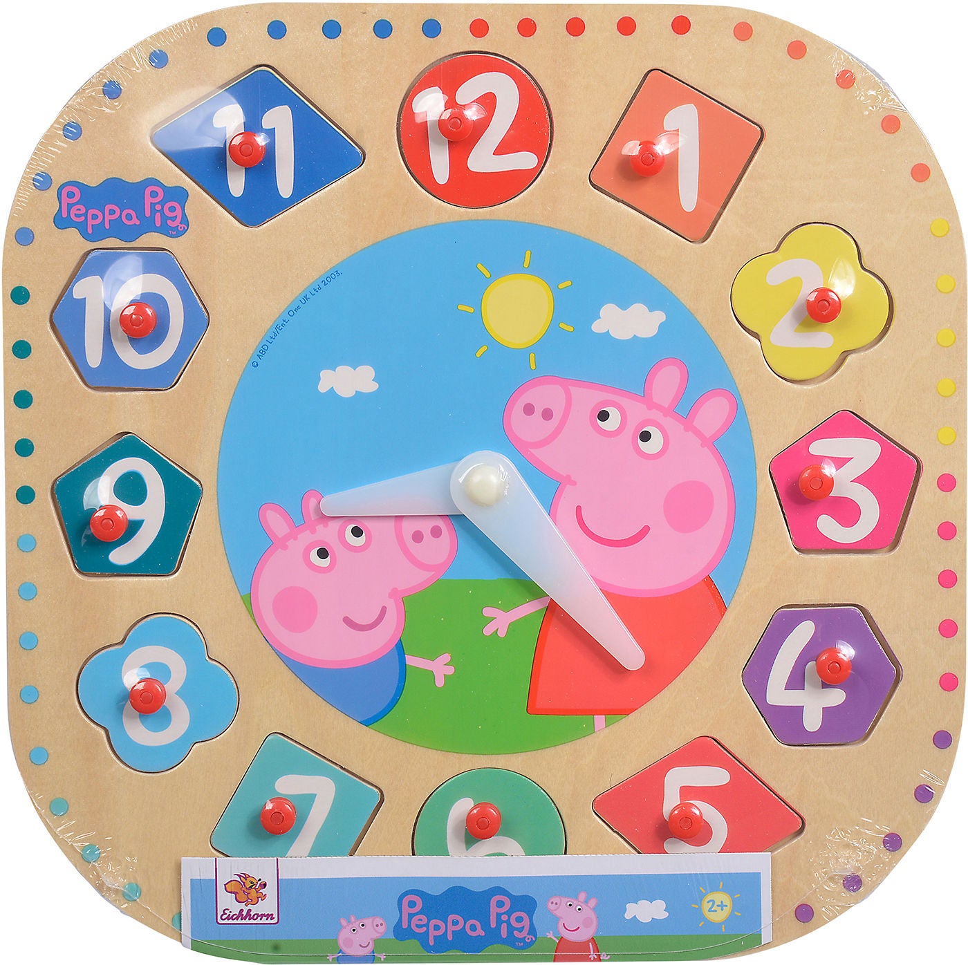 Peppa Wutz Puzzle Uhr, 25 cm von Peppa Wutz