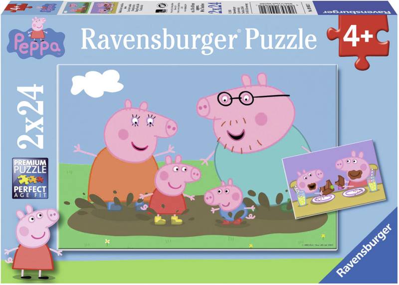 Ravensburger Puzzle Peppa Wutz Familienleben 2x24 Teile von Peppa Wutz