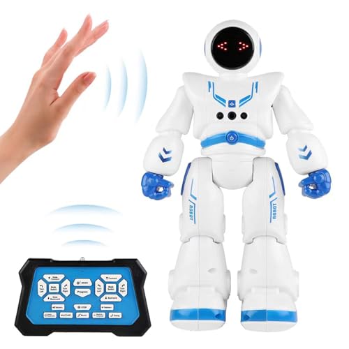 Peppy Roboter Spielzeug - Programmierbarer singender Moonwalk Gesten-Sensing Roboter Kit Roboter Kit für Kinder im Alter von 4-12 Jahren Lernspielzeug Roboter für Jungen Mädchen Peppy Roboter Spielzeug - Programmierbarer singender Moonwalk Gesten-Sensing Roboter Kit Roboter Kit für Kinder im Alter von 4-12 Jahren Lernspielzeug Roboter für Jungen Mädchen von Peppy