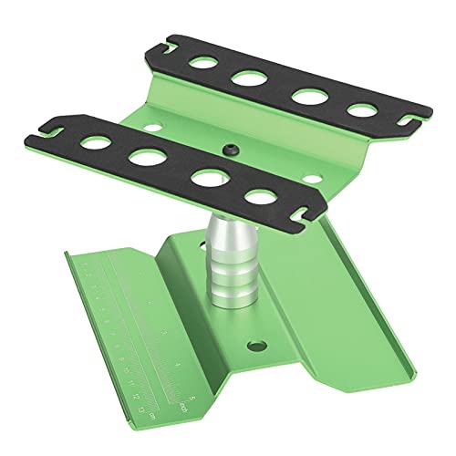 PerGar RC-Auto-Reparaturstation, Ferngesteuerte Modellauto-Reparaturstation, 1/8 1/10 Ferngesteuerte Modellauto-Werkbank, Auto-Reparaturstation aus Aluminiumlegierung, Höhenverstellbare von PerGar
