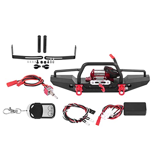 RC-Winden-Frontstoßstange, Metall-Frontstoßstange RC-Winde, Robuste Aluminium-Frontstoßstange RC-Winde, RC-Autowinde Im Maßstab 1:10 für Traxxas, Komplettes Zubehör für RC-Winden-Frontstoßstange, Metall-Frontstoßstange RC-Winde, Robuste Aluminium-Frontstoßstange RC-Winde, RC-Autowinde Im Maßstab 1:10 für Traxxas, Komplettes Zubehör für von PerGar