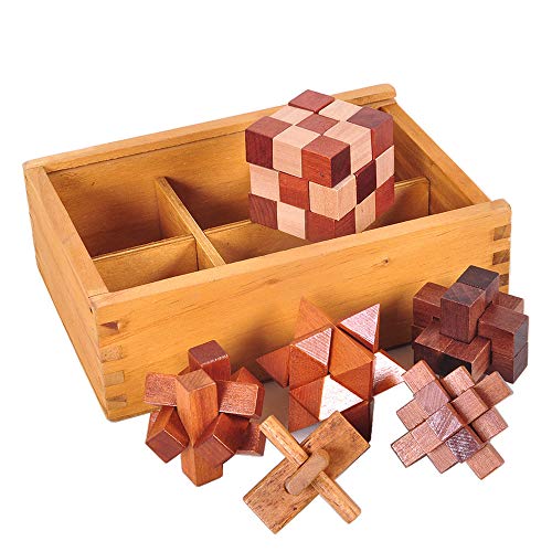 ZEIHAOWAN 6pcs 3D Holzpuzzles Würfel-Gehirn-Teaser-Puzzlespiel-Satz Jigsaw, Kinder pädagogischen Spielzeug Spiel Puzzle magischen Würfel Übung IQ Fähigkeit, Geburtstag, Weihnachten, Geschenk ZEIHAOWAN 6pcs 3D Holzpuzzles Würfel-Gehirn-Teaser-Puzzlespiel-Satz Jigsaw, Kinder pädagogischen Spielzeug Spiel Puzzle magischen Würfel Übung IQ Fähigkeit, Geburtstag, Weihnachten, Geschenk von ZEIHAOWAN