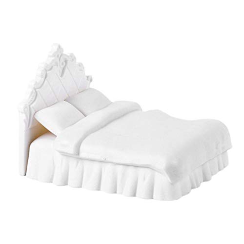 1:20 Puppenhaus Schlafzimmer Doppelbett, Puppenhaus Zubehör, Kinder Geschenke Spielzeug 1:20 Puppenhaus Schlafzimmer Doppelbett, Puppenhaus Zubehör, Kinder Geschenke Spielzeug von Perfeclan