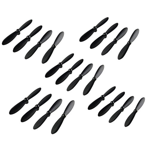 Perfeclan 20 er Pack Kunstoff Prop Propeller Ersatzpropeller für Rc Drohne, Schwarz Perfeclan 20 er Pack Kunstoff Prop Propeller Ersatzpropeller für Rc Drohne, Schwarz von Perfeclan