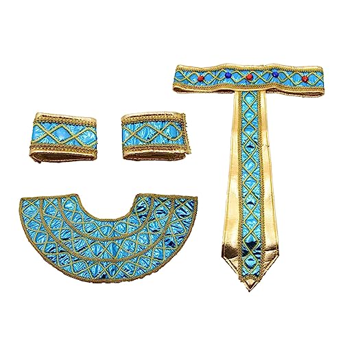 Ägypten-Kostüm, Mehrfarbig, Schlangen-Kopfbedeckung, Ägypten, Kragen, Kostüm, Prinzessin für Feen, Kostüm, Rollenspiel-Outfits für Ägypten-Kostüm, Mehrfarbig, Schlangen-Kopfbedeckung, Ägypten, Kragen, Kostüm, Prinzessin für Feen, Kostüm, Rollenspiel-Outfits für von Perfeclan