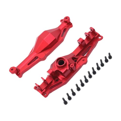 Perfeclan 1/12 Achsgehäuse Aluminiumlegierung Professionelle DIY ACCS Upgrade Einfach zu installierende RC RC Ersatzteile Achsschale für H12Y RC Auto, Rotfront von Perfeclan