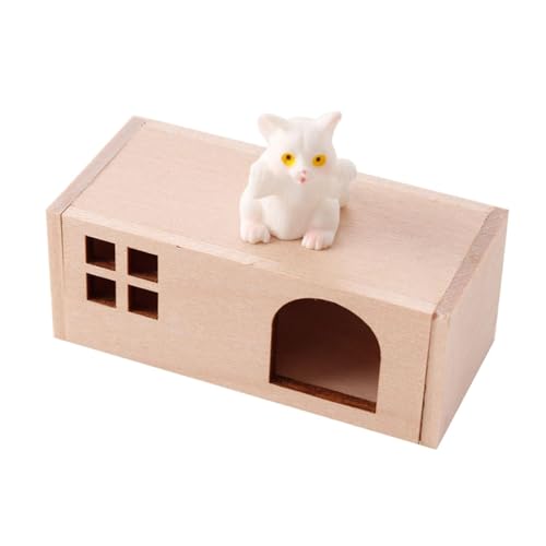 Perfeclan 1/12 Miniatur Haustierhaus Mini Niedliche Haustierfigur Zubehör Requisiten Szene Spielzeug Festival Dekoration Möbel, Katze Perfeclan 1/12 Miniatur Haustierhaus Mini Niedliche Haustierfigur Zubehör Requisiten Szene Spielzeug Festival Dekoration Möbel, Katze von Perfeclan