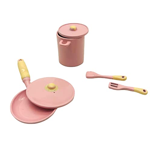 Perfeclan 1/12 Puppenhaus Kochgeschirr Suppentopf Mini Küchenmöbel Küchengerät für 5 6 Unisex Kinder Kleinkinder Geburtstagsgeschenke, Rosa Perfeclan 1/12 Puppenhaus Kochgeschirr Suppentopf Mini Küchenmöbel Küchengerät für 5 6 Unisex Kinder Kleinkinder Geburtstagsgeschenke, Rosa von Perfeclan