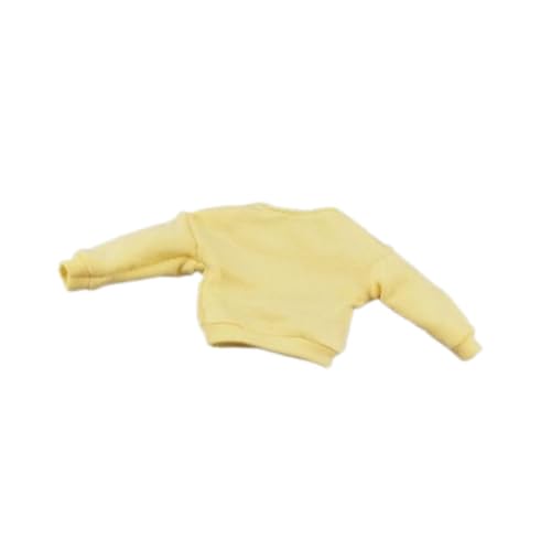 Perfeclan 1/12 Scale Doll Pullover Doll Outifits for Kids Mode Miniatur DIY Doll Toy Doll Kleidung Kostüme für 6 Zoll Figur Körper, Gelb Perfeclan 1/12 Scale Doll Pullover Doll Outifits for Kids Mode Miniatur DIY Doll Toy Doll Kleidung Kostüme für 6 Zoll Figur Körper, Gelb von Perfeclan
