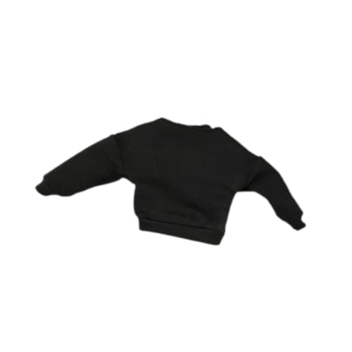 Perfeclan 1/12 Scale Doll Pullover Doll Outifits for Kids Mode Miniatur DIY Doll Toy Doll Kleidung Kostüme für 6 Zoll Figur Körper, Schwarz Perfeclan 1/12 Scale Doll Pullover Doll Outifits for Kids Mode Miniatur DIY Doll Toy Doll Kleidung Kostüme für 6 Zoll Figur Körper, Schwarz von Perfeclan