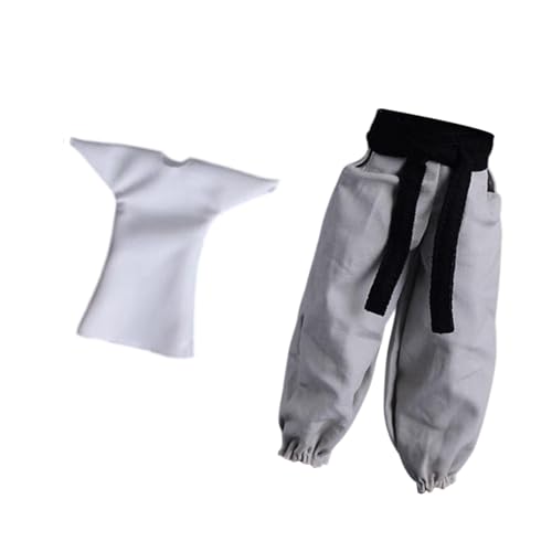 Perfeclan 1/12 männliche Puppenhosen mit Gürtel Casual Dress Up Lose Hosen Mini Long Hose für 6 Zoll männliche Actionfiguren Zubehörkostüm, Graue Hosen Und Hemd Perfeclan 1/12 männliche Puppenhosen mit Gürtel Casual Dress Up Lose Hosen Mini Long Hose für 6 Zoll männliche Actionfiguren Zubehörkostüm, Graue Hosen Und Hemd von Perfeclan