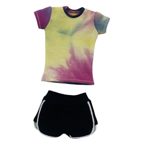 Perfeclan 1/6 -Skala Kurzarm -Hemd mit Shorts Casual Short Sleeve Cosplay -Sommertops Running Shorts für 12 -Zoll -Figuren Zubehör, Rose Rot Perfeclan 1/6 -Skala Kurzarm -Hemd mit Shorts Casual Short Sleeve Cosplay -Sommertops Running Shorts für 12 -Zoll -Figuren Zubehör, Rose Rot von Perfeclan