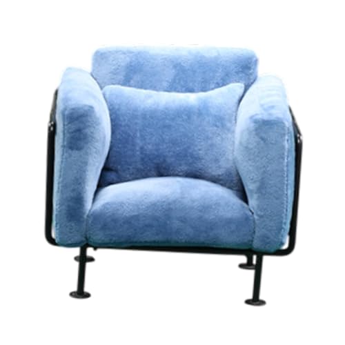 Perfeclan 1/6 Skala Single Sofa Mini Model Micro Landscape Life Szene Puppenzubehör Dekoration Möbel für Schlafzimmer Home Ornamente, Blau von Perfeclan