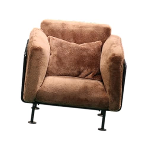 Perfeclan 1/6 Skala Single Sofa Mini Model Micro Landscape Life Szene Puppenzubehör Dekoration Möbel für Schlafzimmer Home Ornamente, Braun von Perfeclan