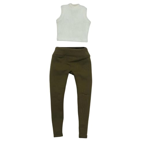 Perfeclan 1/6 Skala Weste mit Hosen Dress Up Retro Stylish Realistic Fashion Casual Basic Tank Strick -Tanktop für 12 -Zoll -Accessoire, Weiß Perfeclan 1/6 Skala Weste mit Hosen Dress Up Retro Stylish Realistic Fashion Casual Basic Tank Strick -Tanktop für 12 -Zoll -Accessoire, Weiß von Perfeclan