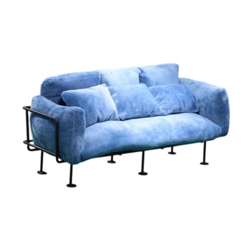 Perfeclan 1/6 Skala Wohnzimmer Sofa Puppenhauszubehör Mikro Landschaft Handwerkssimulation Mini -Sofa für 12 "Actionfiguren Ornament, Blau Perfeclan 1/6 Skala Wohnzimmer Sofa Puppenhauszubehör Mikro Landschaft Handwerkssimulation Mini -Sofa für 12 "Actionfiguren Ornament, Blau von Perfeclan