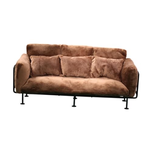 Perfeclan 1/6 Skala Wohnzimmer Sofa Puppenhauszubehör Mikro Landschaft Handwerkssimulation Mini -Sofa für 12 "Actionfiguren Ornament, Braun Perfeclan 1/6 Skala Wohnzimmer Sofa Puppenhauszubehör Mikro Landschaft Handwerkssimulation Mini -Sofa für 12 "Actionfiguren Ornament, Braun von Perfeclan