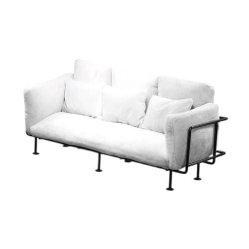 Perfeclan 1/6 Skala Wohnzimmer Sofa Puppenhauszubehör Mikro Landschaft Handwerkssimulation Mini -Sofa für 12 "Actionfiguren Ornament, Weiß Perfeclan 1/6 Skala Wohnzimmer Sofa Puppenhauszubehör Mikro Landschaft Handwerkssimulation Mini -Sofa für 12 "Actionfiguren Ornament, Weiß von Perfeclan