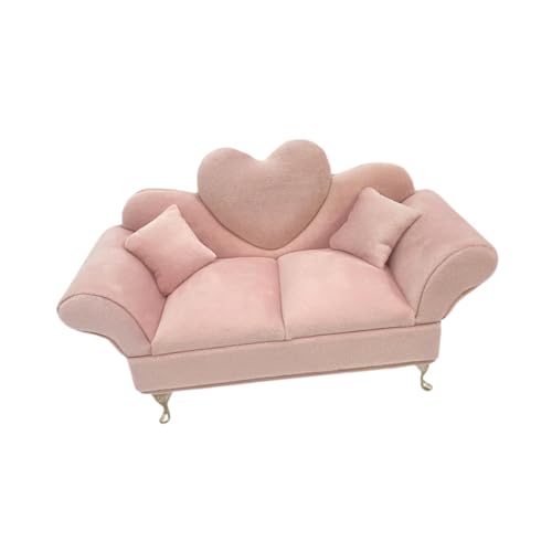 Perfeclan 1/6 puppenhaus Sofa Elegante Puppenhaus Wohnzimmer Decor Mädchen Frauen Schmuck Box Miniatur Möbel für 12 Zoll Puppenhaus ACCS, ROSA Perfeclan 1/6 puppenhaus Sofa Elegante Puppenhaus Wohnzimmer Decor Mädchen Frauen Schmuck Box Miniatur Möbel für 12 Zoll Puppenhaus ACCS, ROSA von Perfeclan