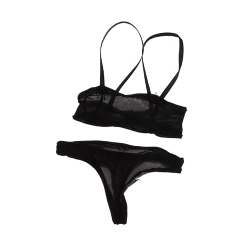 Perfeclan 1/6 weibliche Figuren Unterwäsche Dress -up stilvolle Szene -Requisite DIY Dull Body DULLS Kostüm -Puppenkleidung für 12 Zoll Actionfigur, Schwarz von Perfeclan