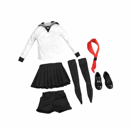Perfeclan 1/6 weibliche Schuluniform Set Action Figur Kleidung Stilvolle Damen Kleidung Rock für 12 Zoll BJD Puppe Weibliche Figuren verkleiden Perfeclan 1/6 weibliche Schuluniform Set Action Figur Kleidung Stilvolle Damen Kleidung Rock für 12 Zoll BJD Puppe Weibliche Figuren verkleiden von Perfeclan