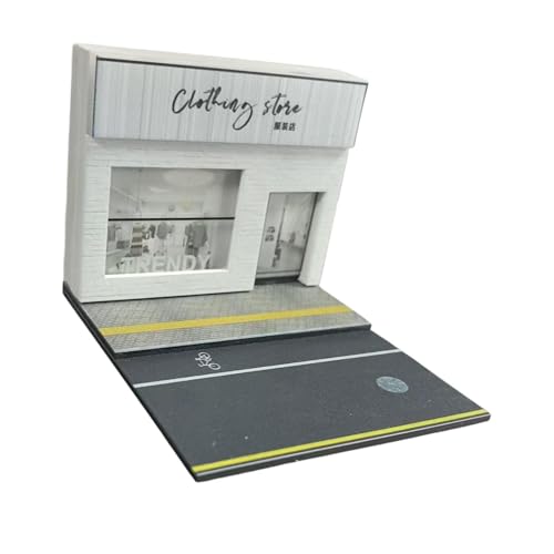 Perfeclan 1/64 Diorama Display Parkplatz mit leichten Automodell -Display Aufbewahrungs Ornament Miniatur Architektur Szene Diorama -Landschaft von Perfeclan