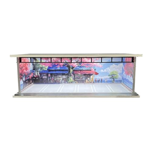 Perfeclan 1/64 Modellauto-Vitrine, Miniatur-Szenenmodell, Foto-Requisite, DIY-Montage, staubdichte dekorative Spielzeugauto-Vitrine mit Licht, Style D Perfeclan 1/64 Modellauto-Vitrine, Miniatur-Szenenmodell, Foto-Requisite, DIY-Montage, staubdichte dekorative Spielzeugauto-Vitrine mit Licht, Style D von Perfeclan