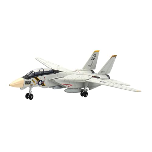 Perfeclan 1/72 Scale Fighter Model Kit Flugzeugspielzeug Tischdekoration Kinderspielzeug DIY Flugzeugornament Pädagogisch für Regal TV-Schrank Café, F14 von Perfeclan