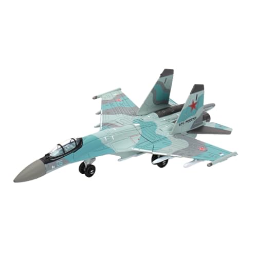 Perfeclan 1/72 Scale Fighter Model Kit Flugzeugspielzeug Tischdekoration Kinderspielzeug DIY Flugzeugornament Pädagogisch für Regal TV-Schrank Café, Su35s von Perfeclan
