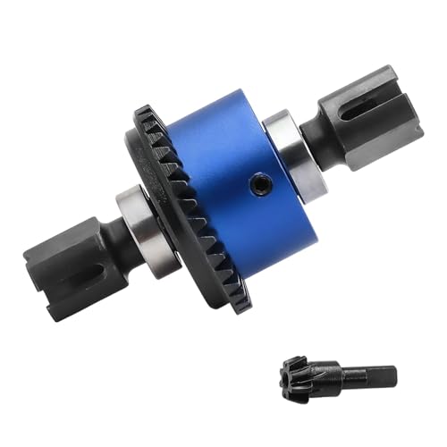 Perfeclan 1/8 RC-Auto-Differential 35 + 8T Übersetzungsverhältnis Aluminiumlegierung Hochleistungszubehör Zuverlässiges Differentialgetriebe 1.1 Modul, Blau von Perfeclan
