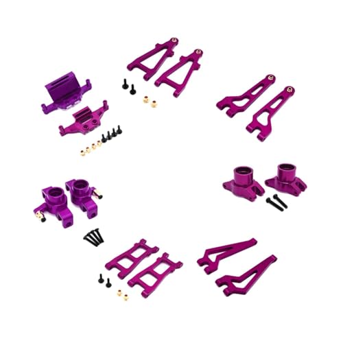 Perfeclan 1: 20 RC Auto Upgrade Kits Vordere Lenkstange RC Trucks Ersetzt für 1/20 20208 C8811 RC Auto DIY RC Auto Truck, Violett von Perfeclan