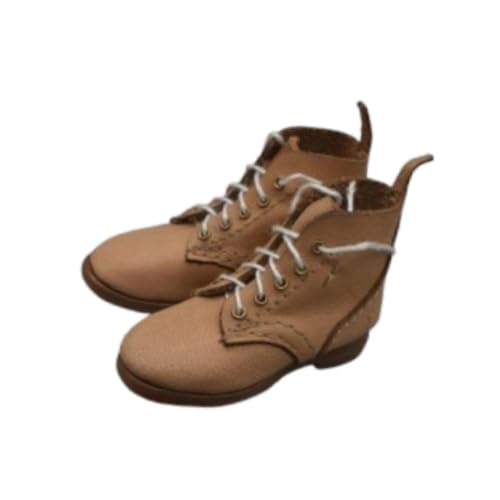 Perfeclan 1: 6 Skala Kurzrohrstiefel Arbeitsstiefel, Mode Retro Miniaturfigur Kostüm, niedrige Fersenstiefel für 12 '' Aktionszahlen von Perfeclan