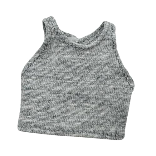Perfeclan 1:12 BJD Puppenpullover Weste Cosplay Kleidung Foto Requisiten up Top für 14cm Action Figur Prinzessin Puppe, Grau Perfeclan 1:12 BJD Puppenpullover Weste Cosplay Kleidung Foto Requisiten up Top für 14cm Action Figur Prinzessin Puppe, Grau von Perfeclan