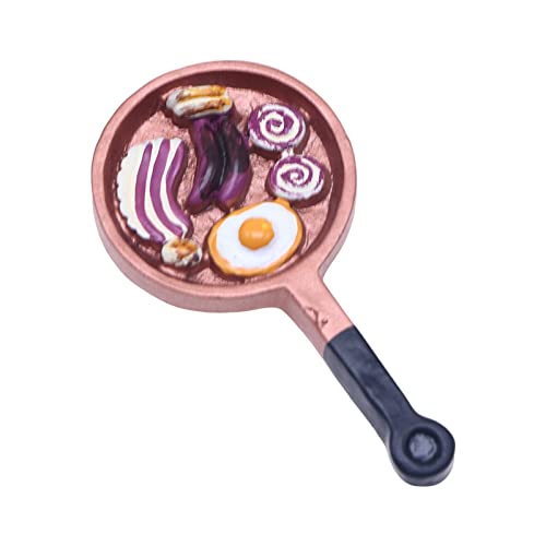 Perfeclan 1:12 Miniatur Spielsets Miniaturmodell Pretend Food Set Partyzubehör Spielzeug Miniatur Lebensmittelspielzeug für Geschenkfenster Display DIY Modellha, Ei von Perfeclan