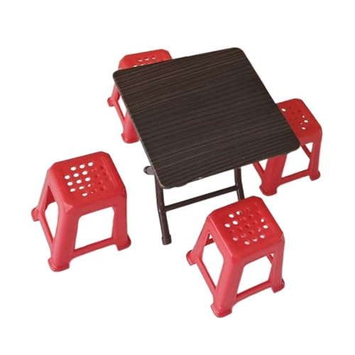 Perfeclan 1:12 Puppenhaus Miniatur Modell Schreibtisch Simulation Puppenhaus Möbel Rechteckiger Tisch für Schlafzimmer Wohnzimmer von Perfeclan