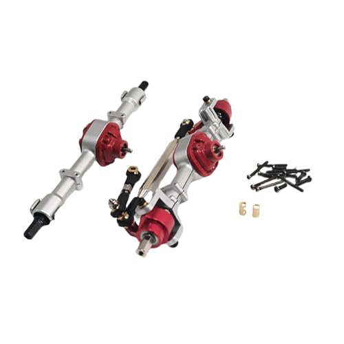 Perfeclan 1:12 RC-Car, Vorder- und Hinterachsensatz, Reparaturteile, Metall, DIY, modifiziert, professionell, einfache Installation für MN78 MN82, Silber Perfeclan 1:12 RC-Car, Vorder- und Hinterachsensatz, Reparaturteile, Metall, DIY, modifiziert, professionell, einfache Installation für MN78 MN82, Silber von Perfeclan
