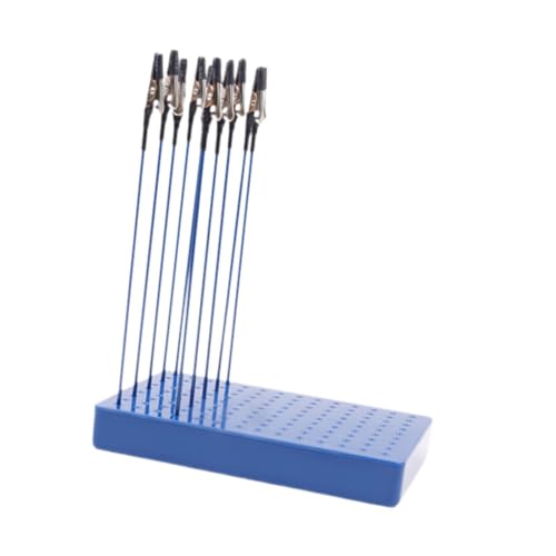 Perfeclan 10 Teile Malerei Clips Modellhalter Clip Sticks Sprühfarbenstand Basis für Klemmhalter Modellierungswerkzeuge, Blaue 20 Clips von Perfeclan