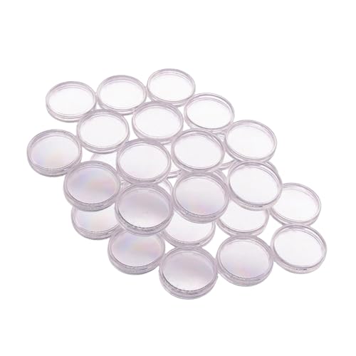 Perfeclan 100 pcs Clear Münzkapseln, Münzhalter 20 mm Organisatorschutzschutz für Sammler für die Sammlerrunde Silber Dollar Gehäuse von Perfeclan