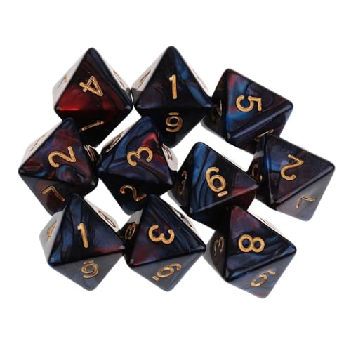 Perfeclan 10PCS 8 Sided Dice D8 Polyedrische Würfel Für MTG RPG Neu - Rot + Blau Perfeclan 10PCS 8 Sided Dice D8 Polyedrische Würfel Für MTG RPG Neu - Rot + Blau von Perfeclan