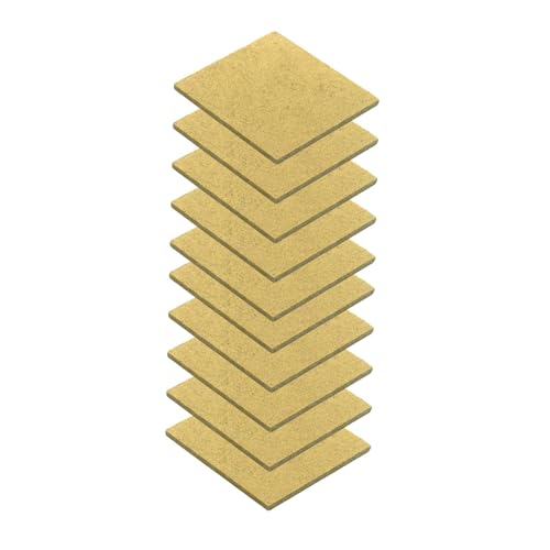 Perfeclan 10x Gebäudemodell-Grundplatten, Fundamentplatten, DIY-Architektur-Grundplatten, Hausbau-Bodenplatten für Mikrolandschaften, 6cmx6.7cm von Perfeclan