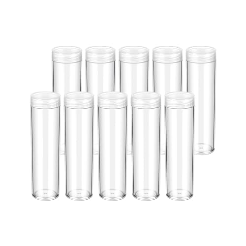 Perfeclan 10x Münzröhrchen mit Schraubverschluss für Sammlung, Organizer, Schutzhülle, Münzbehälter klar, 22.25 mm Perfeclan 10x Münzröhrchen mit Schraubverschluss für Sammlung, Organizer, Schutzhülle, Münzbehälter klar, 22.25 mm von Perfeclan