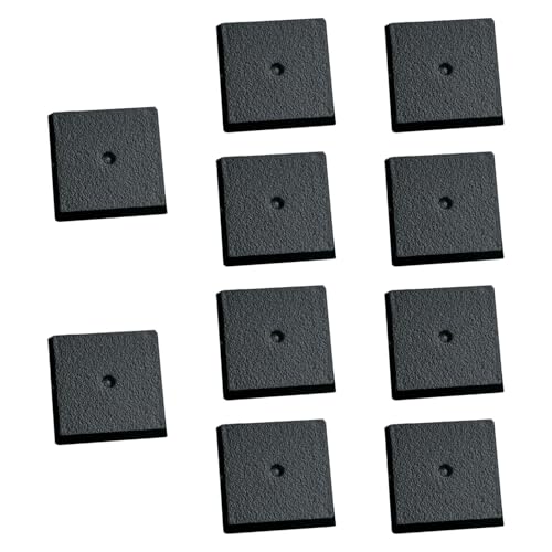 Perfeclan 10x Quadratische PP-Modellbasen 1 Zoll x 1 Zoll Figurenständer Schwarz für Gaming-Miniatur-Hobbybasen Wargame-Zubehör Perfeclan 10x Quadratische PP-Modellbasen 1 Zoll x 1 Zoll Figurenständer Schwarz für Gaming-Miniatur-Hobbybasen Wargame-Zubehör von Perfeclan
