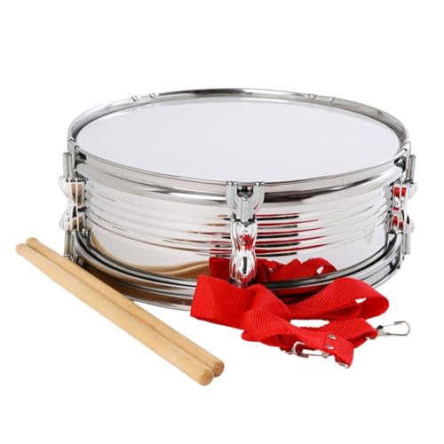 Perfeclan 13'' Snare Drum Musikinstrument Pädagogisches mit Drumsticks Marschtrommel für Party Instrument Geburtstagsgeschenk Anfänger Perfeclan 13'' Snare Drum Musikinstrument Pädagogisches mit Drumsticks Marschtrommel für Party Instrument Geburtstagsgeschenk Anfänger von Perfeclan