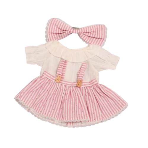Perfeclan 14,96'' gefülltes Puppenkleid und Hemd, Puppenkleidung, Mode, DIY, pädagogisch, mit Schleife, verkleiden für vorgetäuschtes Rollenspiel, Sammlerstück Perfeclan 14,96'' gefülltes Puppenkleid und Hemd, Puppenkleidung, Mode, DIY, pädagogisch, mit Schleife, verkleiden für vorgetäuschtes Rollenspiel, Sammlerstück von Perfeclan