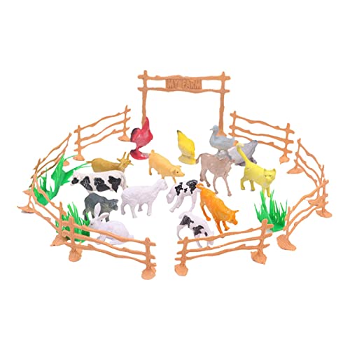 Perfeclan 15-teiliges Bauernfiguren-Spielset mit Dekorationszubehör, Dekorationsornamenten, Lernspielzeug, frühes Lernspielzeug für Feengarten, Perfeclan 15-teiliges Bauernfiguren-Spielset mit Dekorationszubehör, Dekorationsornamenten, Lernspielzeug, frühes Lernspielzeug für Feengarten, von Perfeclan