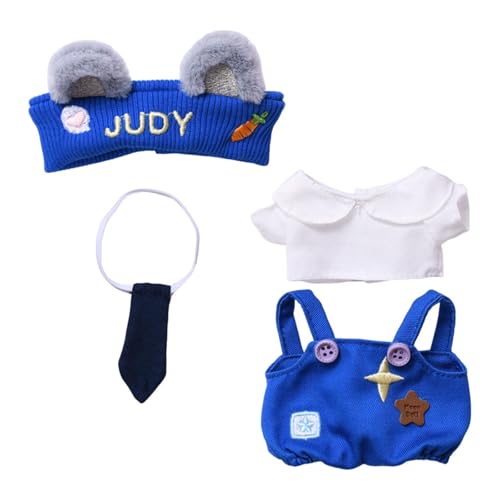 Perfeclan 17 cm Mini-Puppenkleidungsset, Mädchenpuppen-Outfits, Bezauberndes Cosplay, handgefertigtes Anziehspielzeug, hübsche Accessoires für 15 cm, Blau Perfeclan 17 cm Mini-Puppenkleidungsset, Mädchenpuppen-Outfits, Bezauberndes Cosplay, handgefertigtes Anziehspielzeug, hübsche Accessoires für 15 cm, Blau von Perfeclan