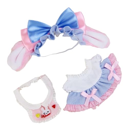 Perfeclan 17 cm Puppenkleidungsset, Kostüm, handgefertigt, Szene, Foto-Requisite, süßes Rollenspiel-Spielzeug, Lätzchen, Mädchen-Puppen-Outfits für Schlafsaal, Perfeclan 17 cm Puppenkleidungsset, Kostüm, handgefertigt, Szene, Foto-Requisite, süßes Rollenspiel-Spielzeug, Lätzchen, Mädchen-Puppen-Outfits für Schlafsaal, von Perfeclan