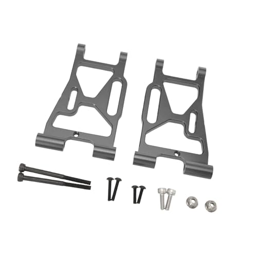 Perfeclan 2 Stück RC Front Lower Swing Arm Arm Professionelle Ersatzteile Zubehör Ersatz für P73220 1/7 RC Car Truck, Grau von Perfeclan