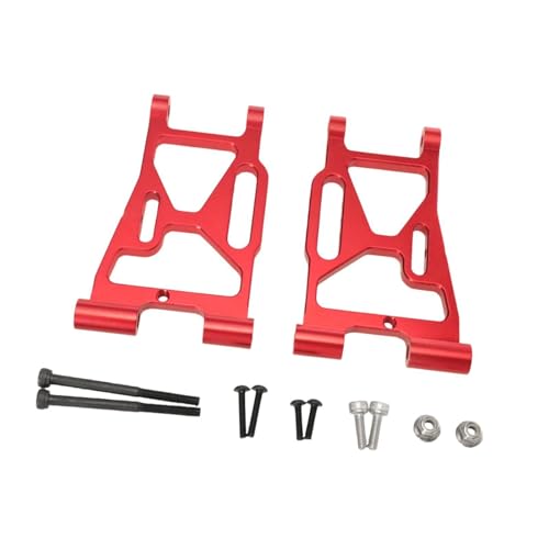 Perfeclan 2 Stück RC Front Lower Swing Arm Arm Professionelle Ersatzteile Zubehör Ersatz für P73220 1/7 RC Car Truck, Rot von Perfeclan