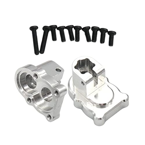 Perfeclan 2 Stück RC-Hinterradsitz-Upgrade aus Metall für, Auto-LKW-Modifikationen, Silber- von Perfeclan